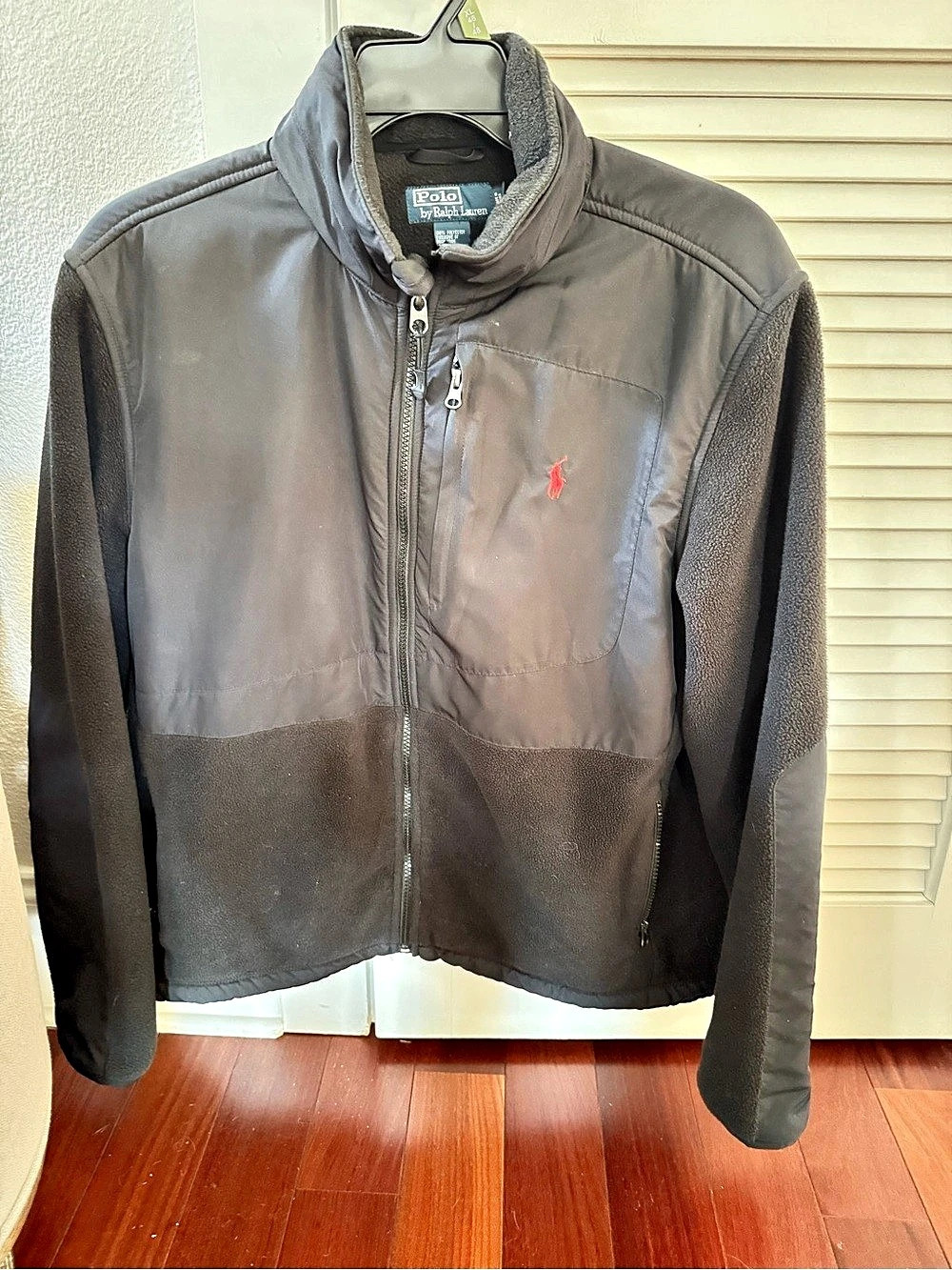Polo Ralph Lauren Men's Black Fleece Jacket Size Large
